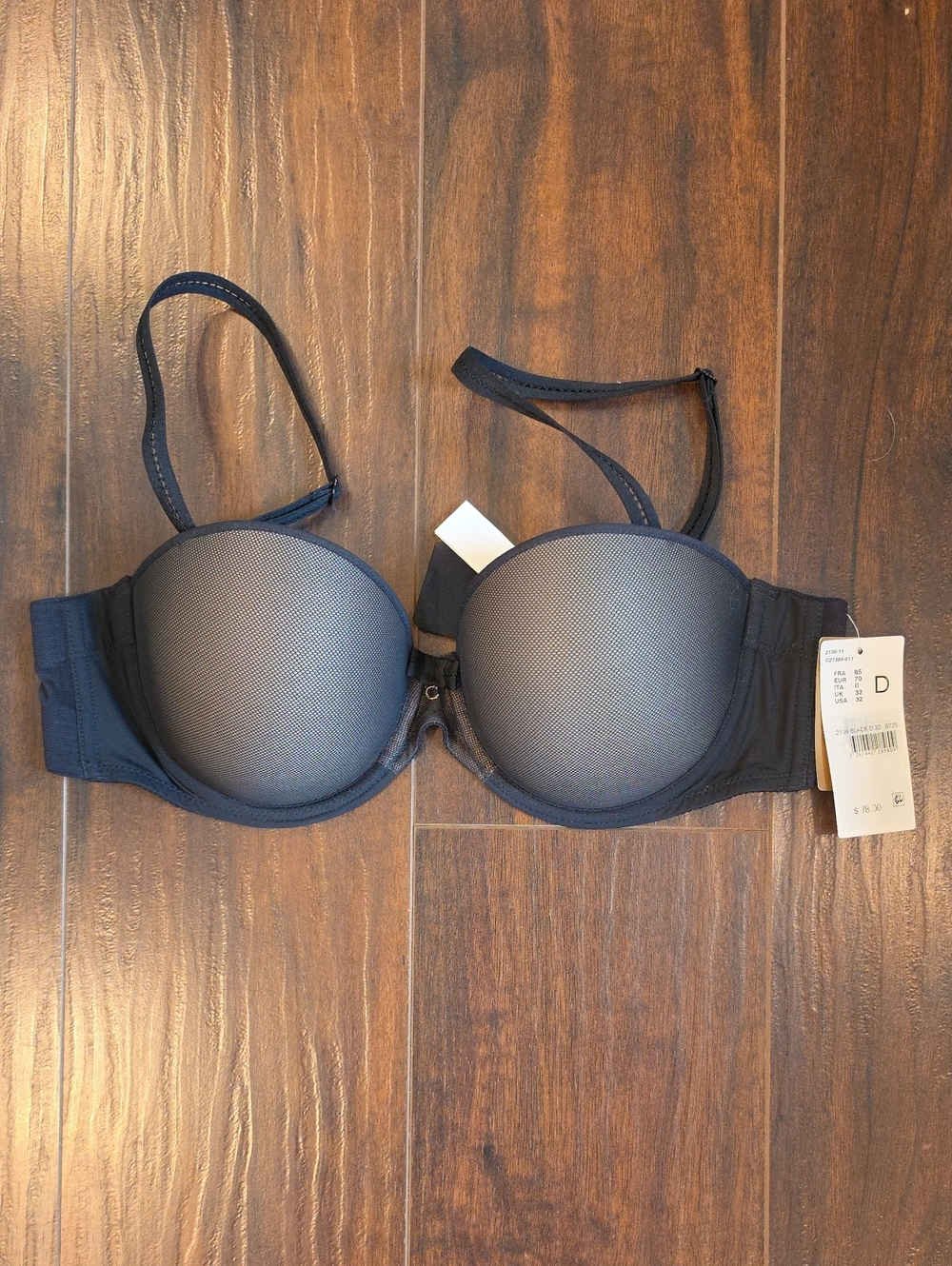 NWT Chantelle Black Multi-Way/Strapless Bra